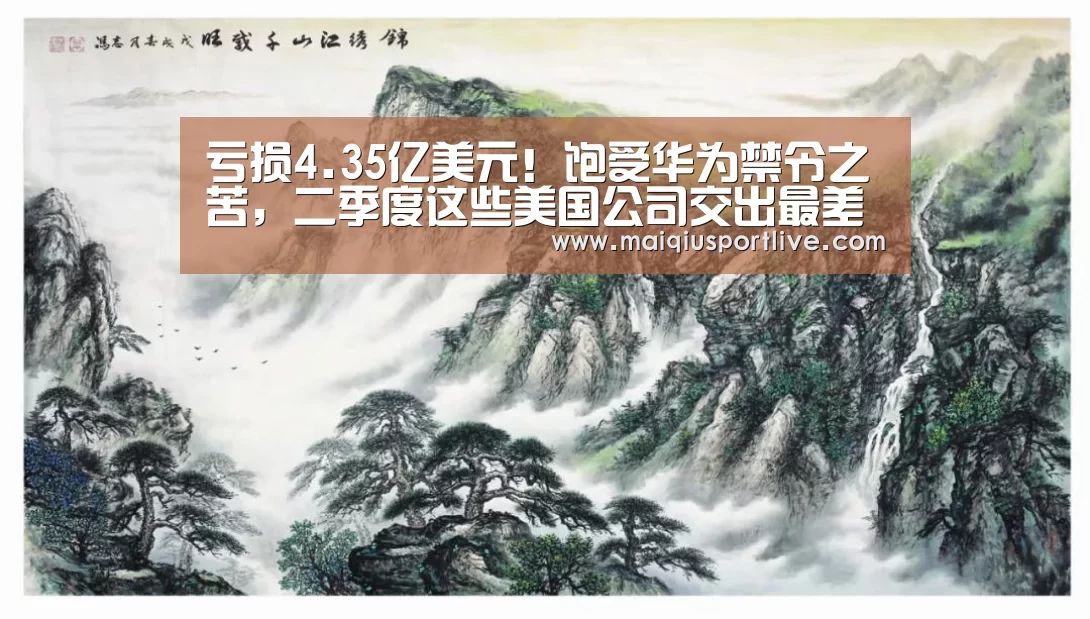 亏损4.35亿美元!饱受华为禁令之苦,二季度这些美国公司交出最差成绩单!‘世界杯买球平台’(图4) 世界杯买球平台